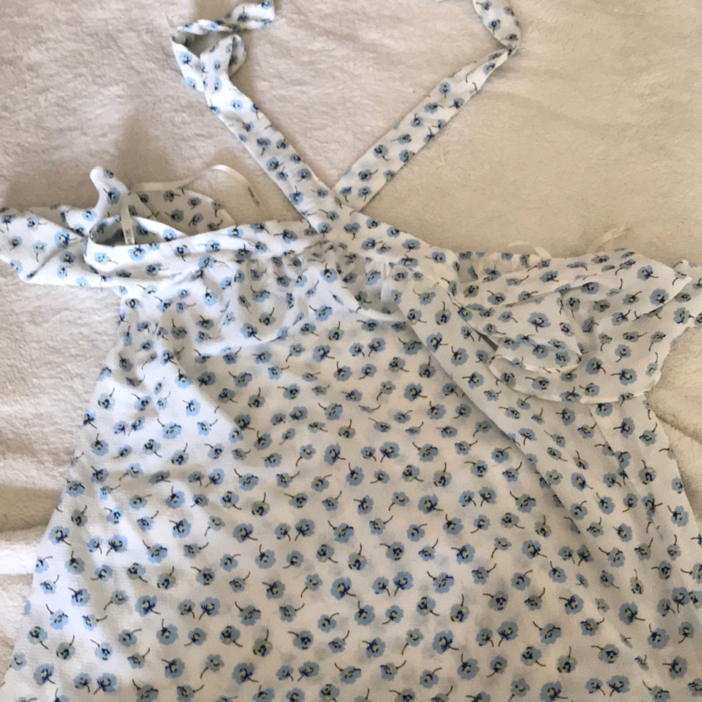 floral adjustable halter top